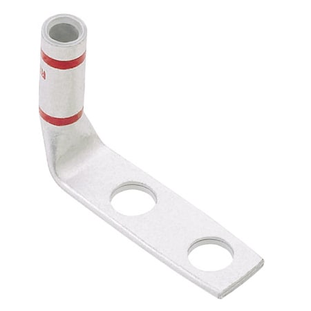 Panduit Copper Compression Lug, 2 Hole, #1 AWG Flex, 5/16 (7.9m, LCCX1-56DF-X LCCX1-56DF-X